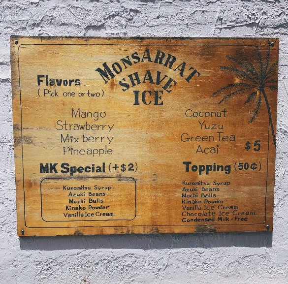 Monsarrat Shave Ice Natural Organic Fruit（モンサラット シェイブアイス ナチュラルオーガニックフルーツ）