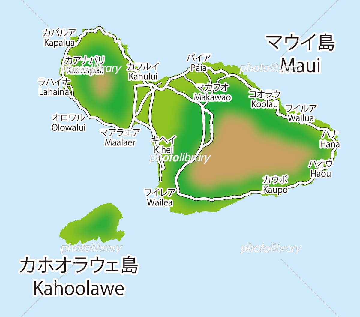 マウイ島 マップ